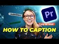 How to captions for social media in premiere pro