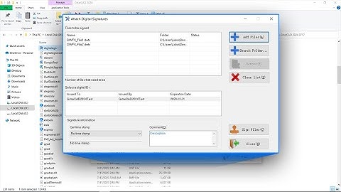 Nova assinatura DWFx - Batch Signing Tool