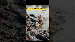 Python slowly came near sleeping man… and the dog attacked just in time! | Realistic AI Video