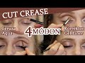 CUT CREASE Smink 4 MÓDON - Ceruza, Korrektor, Aqua és Gel Liner Technikával