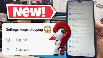Samsung A01-A03 core settings not opening | Settings Stop Message won