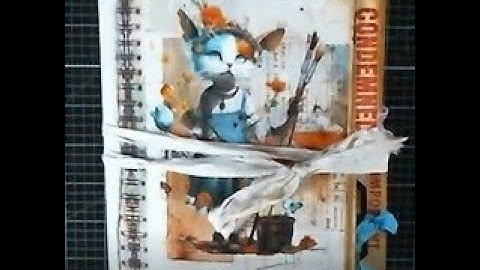 Cats With Careers File Folder Folio Flip Through (No Sound)