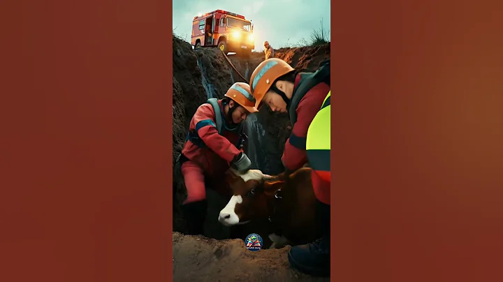 Ai cow Rescue Video #aistorytelling #aicow #aicat #viral #fyp