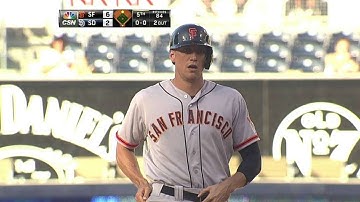 SF@SD: Giants tack on a run on Pence