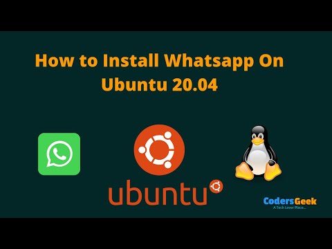 How To Install Whatsapp On Ubuntu 20.04