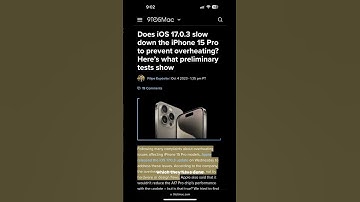 Apple releases iOS 17.0.3 to fix heating problems. #iphone #apple #iphone15 #ios17 #iphone15promax