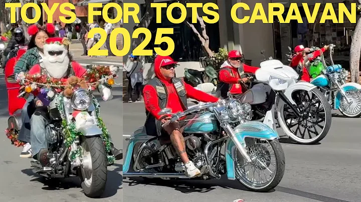 12/06/2025 Toys for Tots Caravan, Waikiki Honolulu O'ahu Hawai'i.
