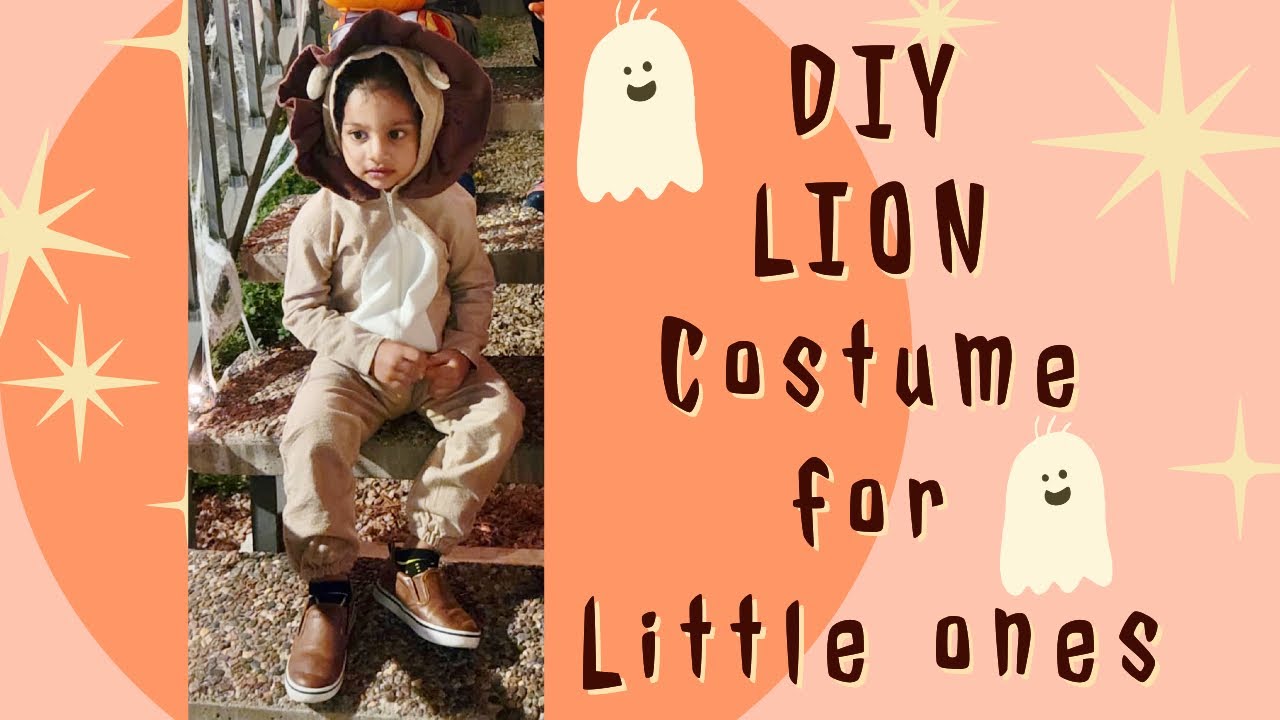 DIY Halloween LION Costume for 2t Toddler