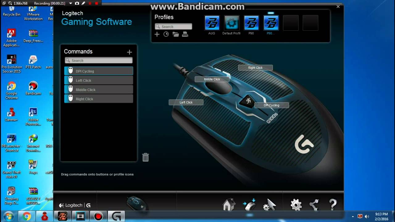 Macro P90 Logitech G100s YouTube