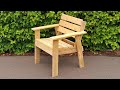 DIY PALLET Chair, Outdoor Pallet Chair, Creative Recycling Idea