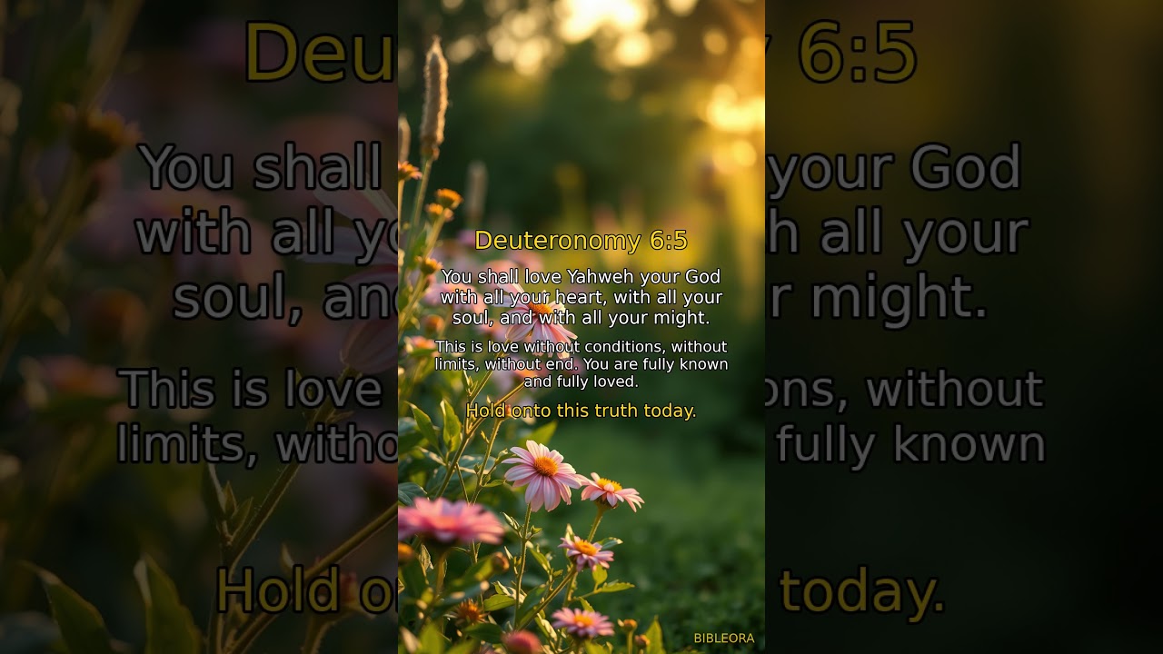 📖 HOLY BIBLE: God's Love | Deuteronomy 6:5 #shorts