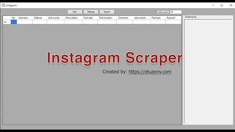 Instagram scraper