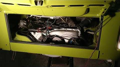 Startup VW type 4 engine with L-jetronic fuel injection.