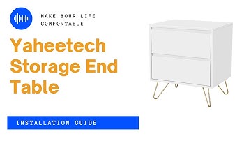 Yaheetech 2-Drawer End Table Installation Guide #endtable