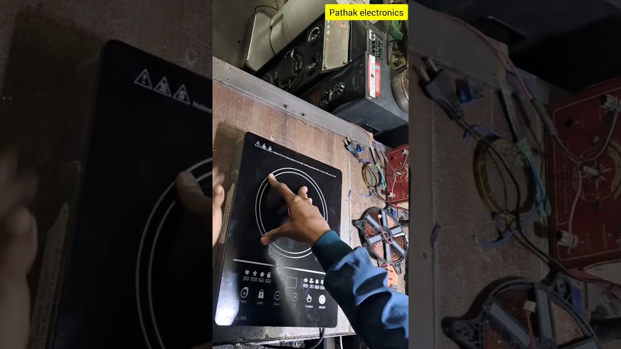 induction me glass kese lagaye #induction #electronics