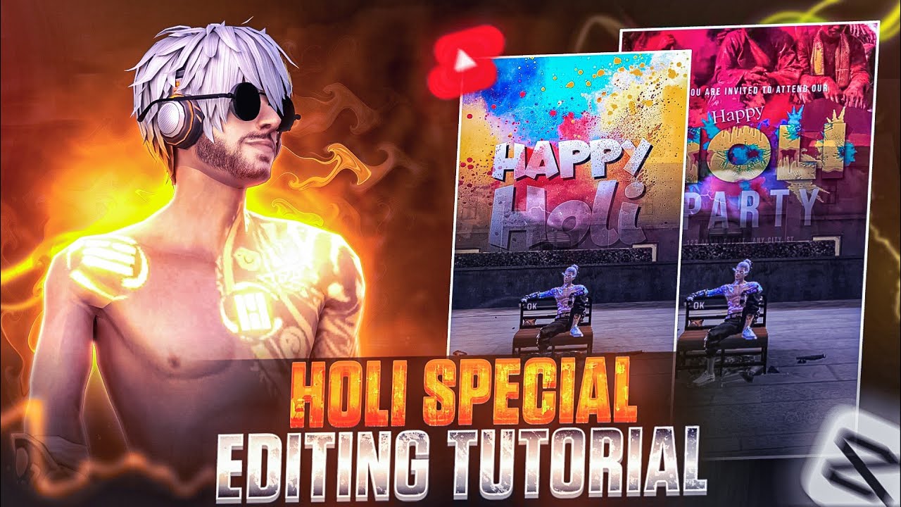 Holi Special Shorts Video Editing 🤯 || Holi Specail Free Fire Editing Tutorial In Capcut 🎉