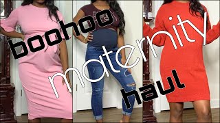 7 Months Pregnant BOOHOO Maternity Try-On Haul | BEAUTYBYAJ