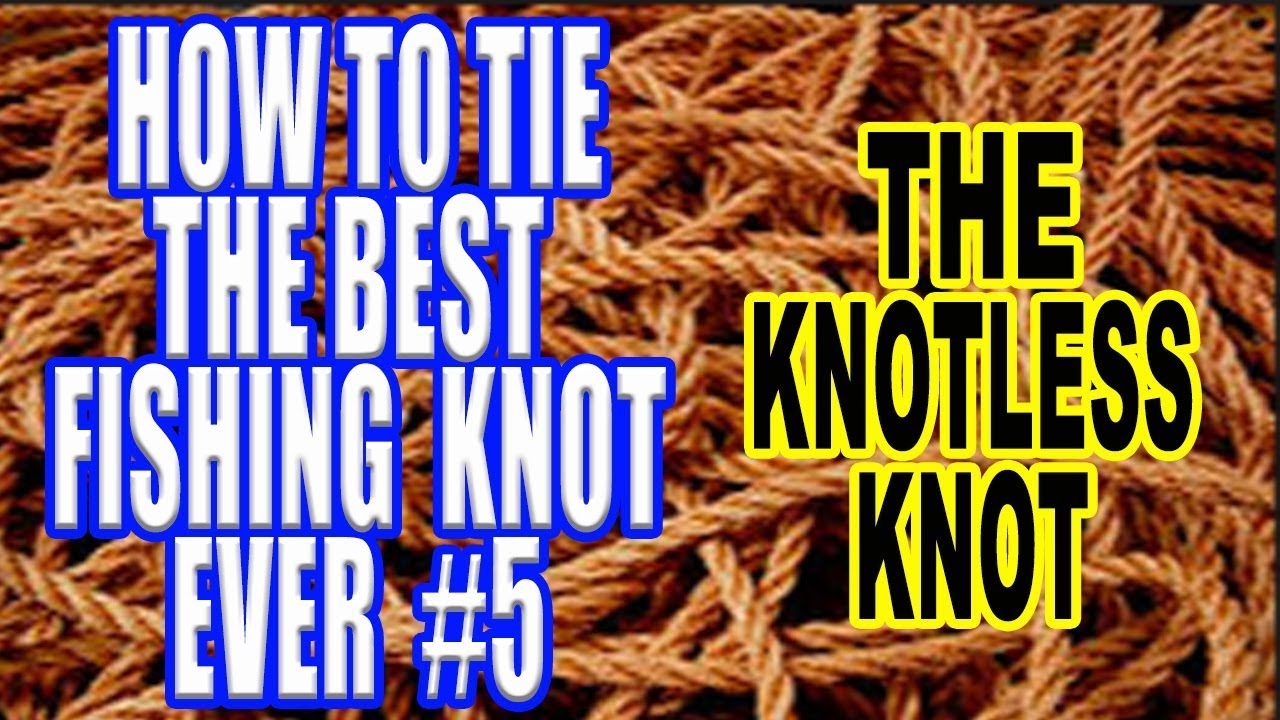 How to tie the best fishing knot ever 5, knotless knot YouTube
