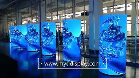 Cylindrical LED Screen With Flexible LED Module