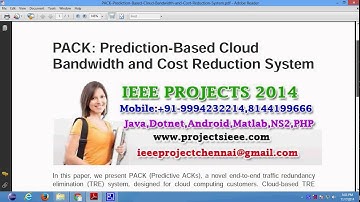 PACK Prediction Based Cloud Bandwidth and Cost Reduction System