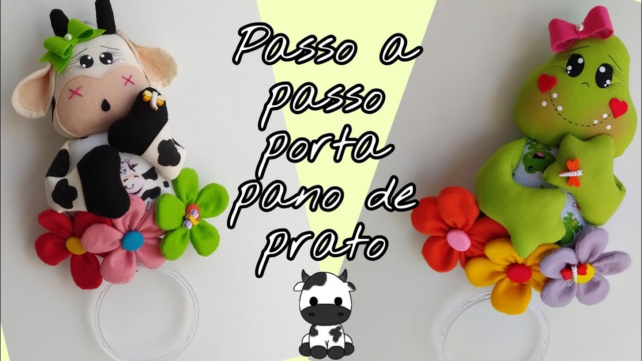 Porta Pano De Prato De Vaquinha Passo a passo #portapanodeprato#diy  #passoapasso #artesanato