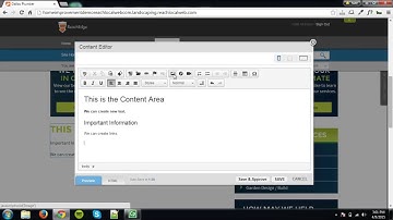 ReachSite: Editing Content