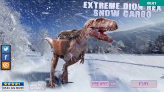 Extreme Dino Rex Snow Cargo Android Gameplay HD screenshot 5