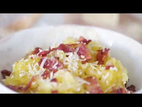 Spaghetti Squash with Bacon and Parmesan