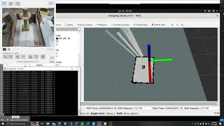 hector slam hexapod in 120 x 80 cm cubic with 1 round object