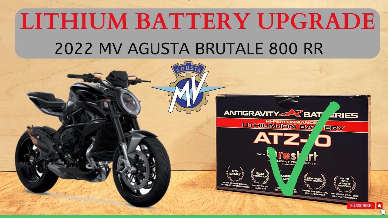 Lithium Battery Full Install - Antigravity ATZ 10 - MV Agusta Brutale 800 RR (Euro 5)