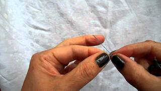 Tatting:  Starting on a Chain - NO PAPERCLIP
