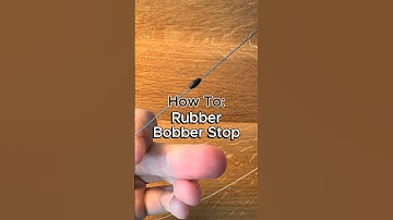 How to put on rubber bobber stop #fishing #howto #walleye #walleyefishing #crappie #panfish