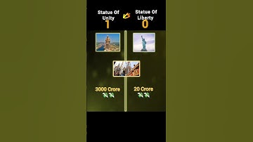 Statue Of Unity VS Statue Of Liberty ❓| #shorts #statueofunity #statueofliberty