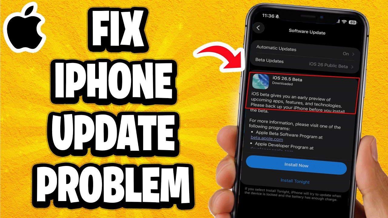 How To Fix iPhone Update Problem - YouTube