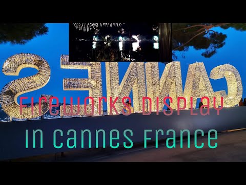 Firework Display in Canes France