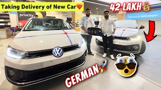 Taking Delivery of @YagyaSharma New German Car🔥| Genuine Car💪🏻       #volkswagen #virtus #newcar