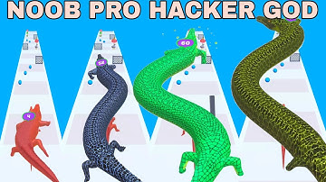 NOOB VS PRO VS HACKER VS GOD   in Monster Alligator Attack