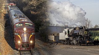 Return of the E8: CSAO Christmas Train /w PRR E8, NJT Trains, & SMS 0-6-0 #9 in Pureland [12/16/23]