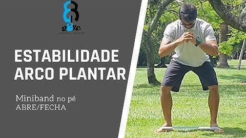 Estabilidade Arco plantar - Miniband no pé Abre/Fecha