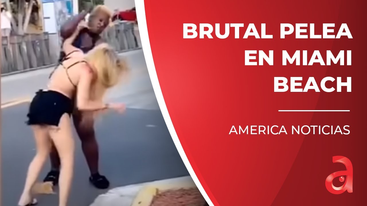 🚨Brutal pelea entre dos mujeres Miami Beach deja a una de ellas apuñalada - YouTube