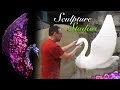 Hand Carving Floral Swans - Polystyrene / Styrofoam by Sculpture Studios