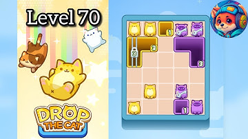 Drop the cat Level 70 – Puzzle Game Walkthrough & Solutions | Mobile Gameplay 