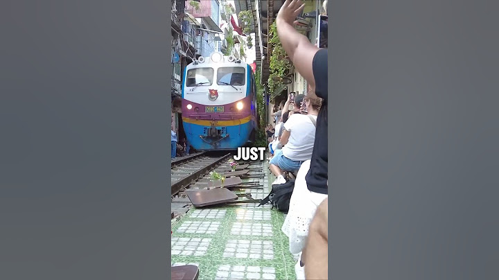 Be Careful Near a Train on This Street 😨