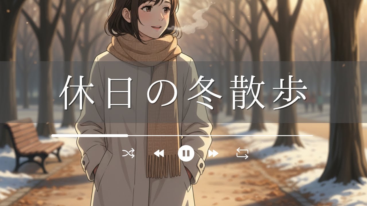 休日の冬散歩｜“何でもない日が特別に変わる”静かな恋のチルフォークバラード（冬の公園・距離感・ささやかな幸福）
