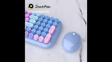 Wireless Keyboards and Mouse Combos, UBOTIE Colorful Gradient Rainbow Colored
