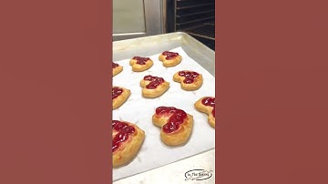 Valentines Day Raspberry Danish! #satisfying #madefromscratch #stepbystep #pastrychef #valentinesday