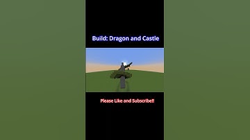 Building a Castle and Dragon in Minecraft!! #shorts #minecraftshorts #minecraft #castle