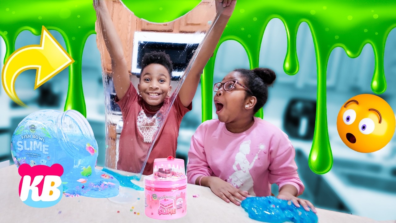 Sharing 💚 SLIME for VALENTINES DAY 💕 | Kamdenboy & Kyraboo