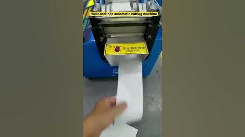 Hook and loop automatic cutting machine with length setting