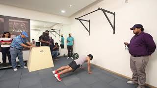 guiness book world record Most (25) burpee pull ups in 1 minute by Ranvir Desai Gujarat india